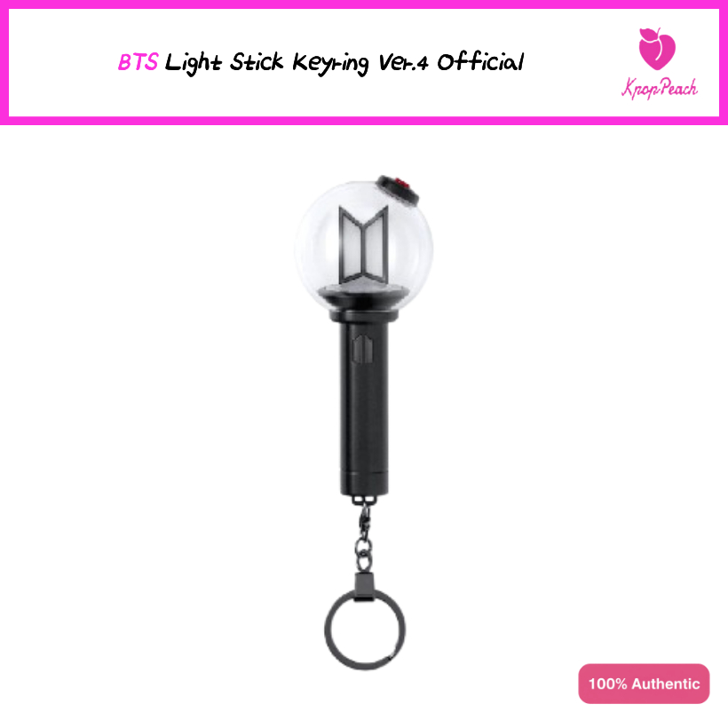 BTS Light Stick Keyring Ver.4 Official (พวงกุญแจแท่งไฟ BTS แท้ รุ่น 4)