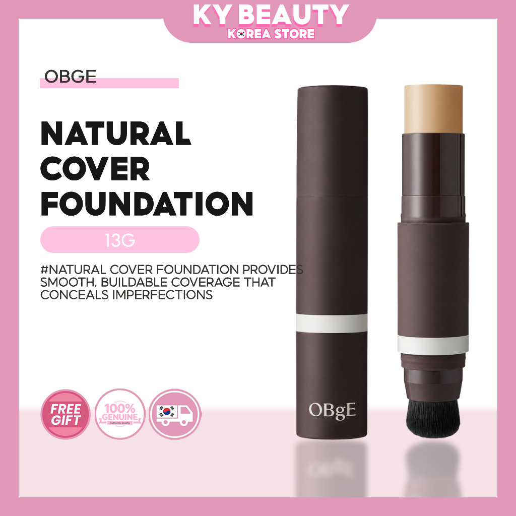 OBgE Natural Cover Foundation 13g SPF50+/PA++++ 3 สี