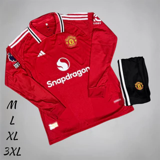 New ชุดบอลชุดกีฬาแขนยาวเสื้อพร้อมกางเกงผ้านิ่มเย็นใส่สบายใส่ไม่ระคายเคืองต่อผิว