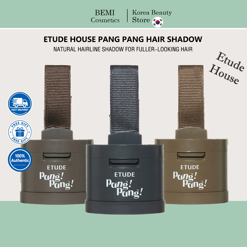ETUDE Pang Hair Shadow 3.5g Hairline Powder Root Touch Up Shading แต่งหน้าสีน้ําตาลเข้มสีน้ําตาลอ่อน