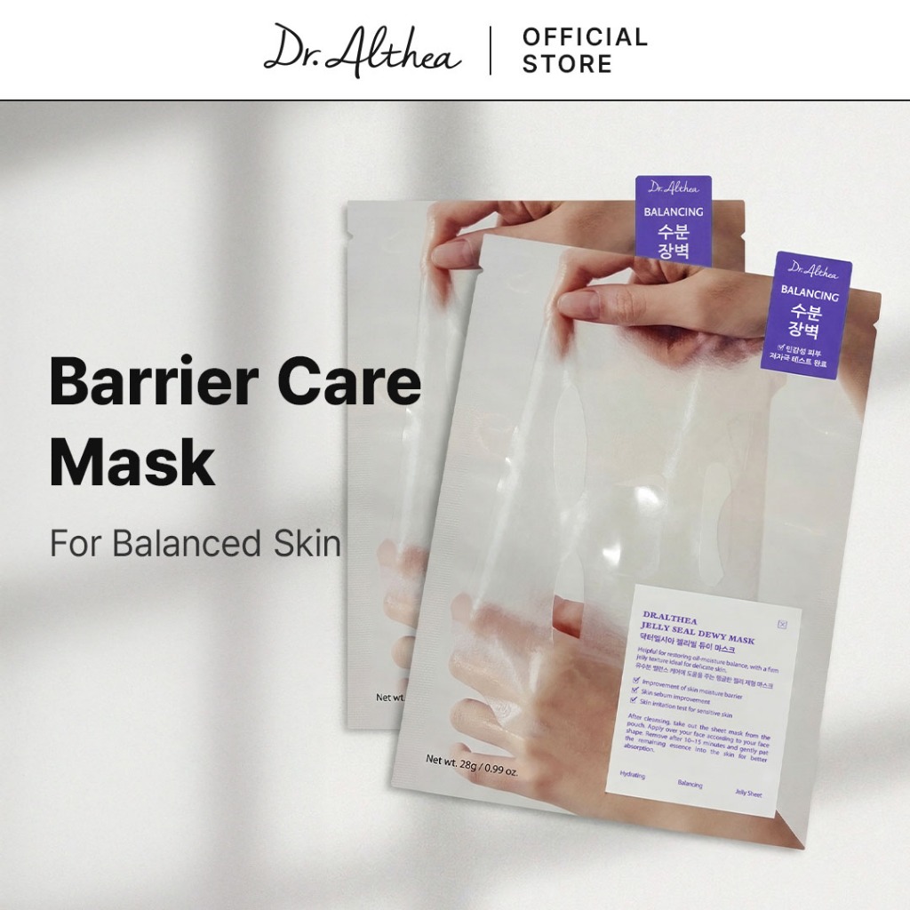 Dr.Althea Jelly Seal Dewy Mask 28g | ซ่อมแซมผิวสิ่งกีดขวาง | ไฮเดรติ้ง | บาลานซิ่ง