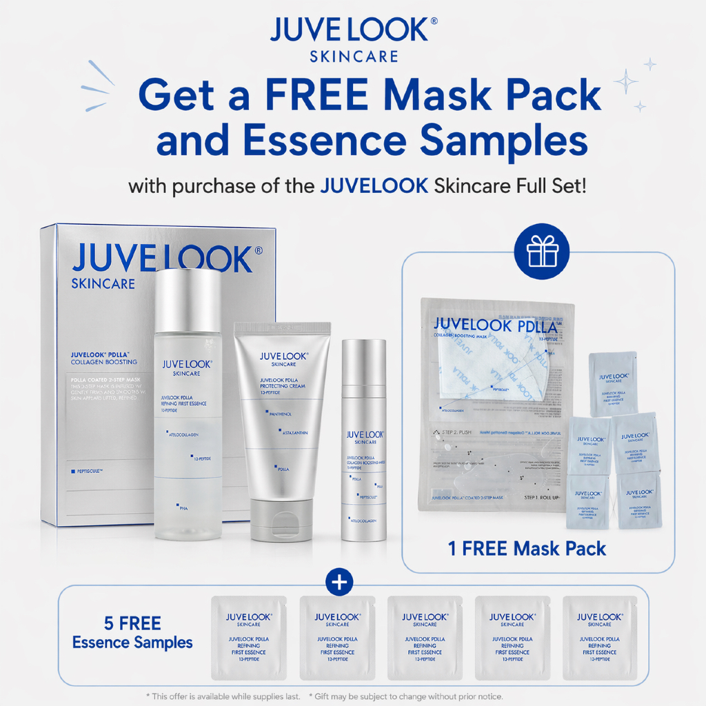 JUVOOK PDLLA ชุดสกินแคร์ 4 ชิ้น Collagen Boosting Essence Cream Ampoule Mask
