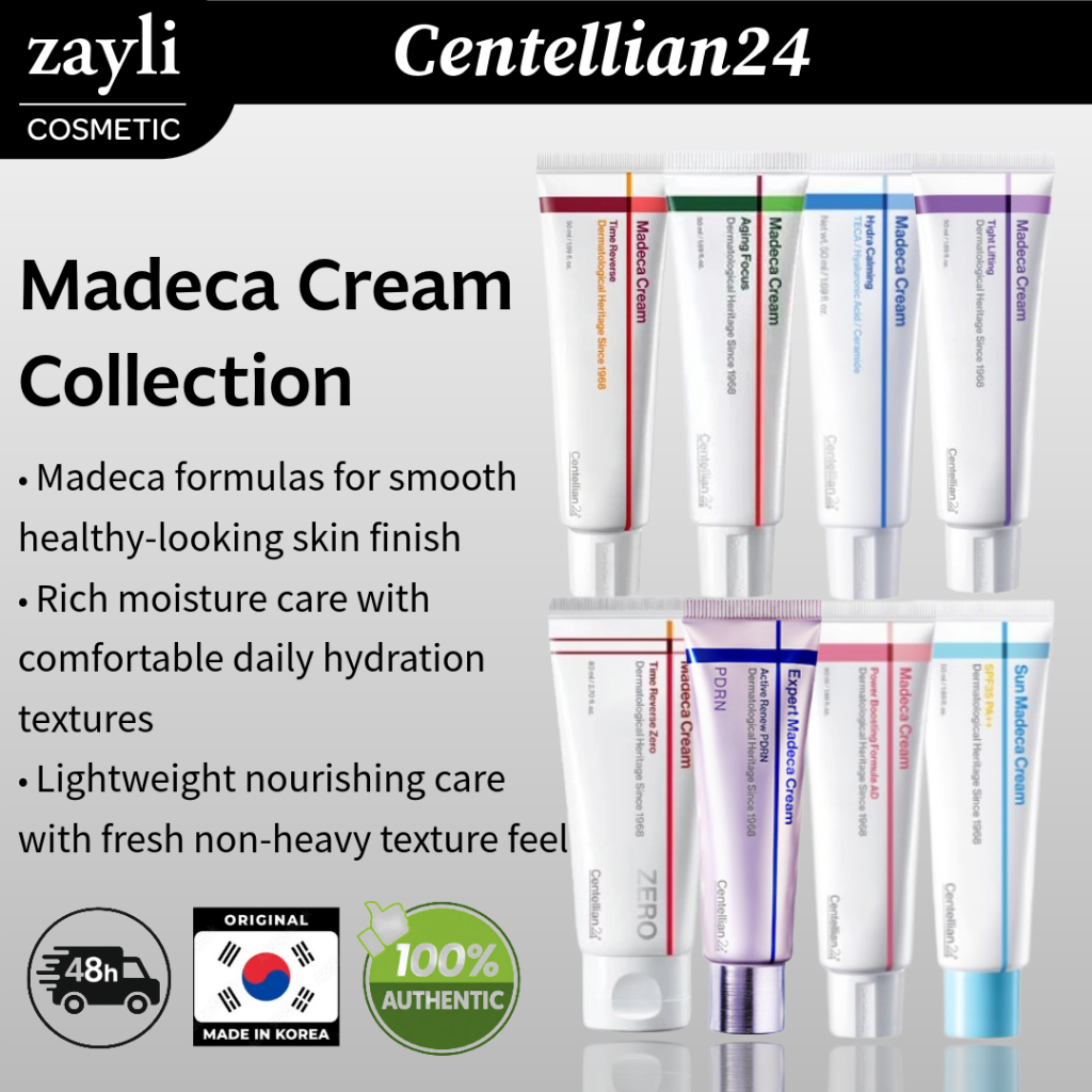 [Centellian24] Madeca Cream CollectionCentella Soothing & Hydrating Barrier Care – สิ่งจําเป็นบํารุงผิวของเกาหลี