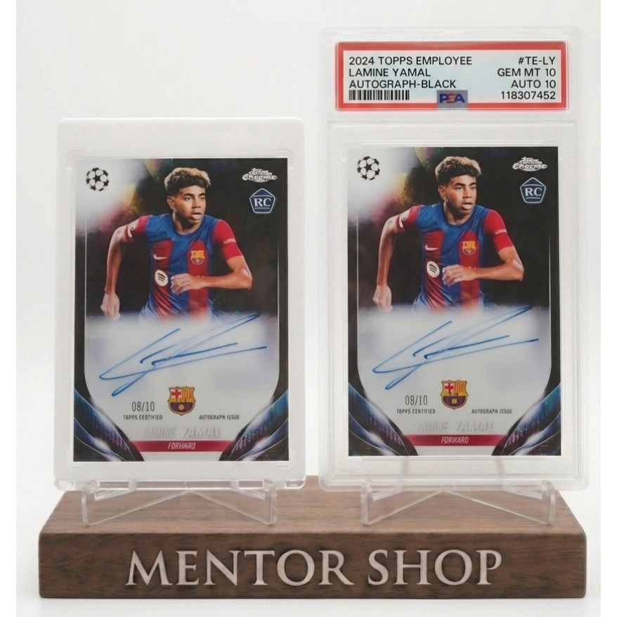 [ร้านเมนเตอร์] Lamine Yamal Rookie Auto Custom Facsimile Signature Grading Card – Premium Barcelona Rookie Style Football Trading Card Collectible for True Fans & Collectors!