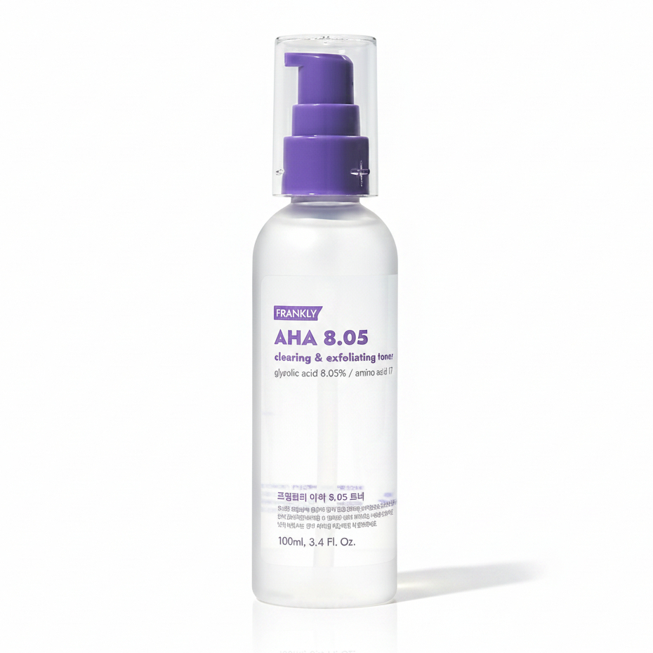 [Frankly] AHA 8.05% Exfoliating Toner, 100ml, 1pc / Korean Exfoliating Toner / AHA BHA Toner