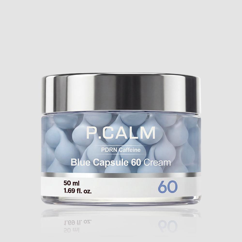 P.CALM PDRN Caffeine Blue Capsule 60 Cream 50ml Barrier Moisture K-Beauty