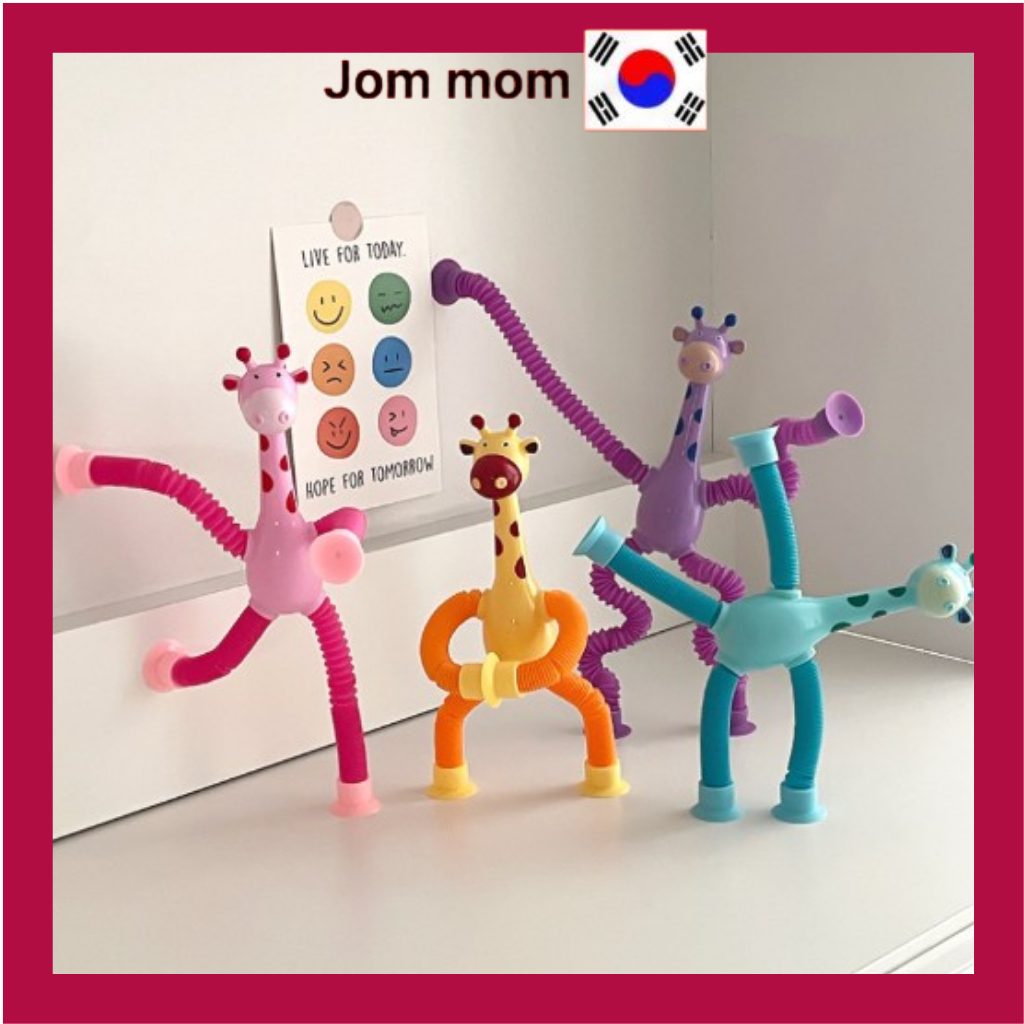 LED Giraffe Pop Tube Stretch, Twist & Light Up Fun!