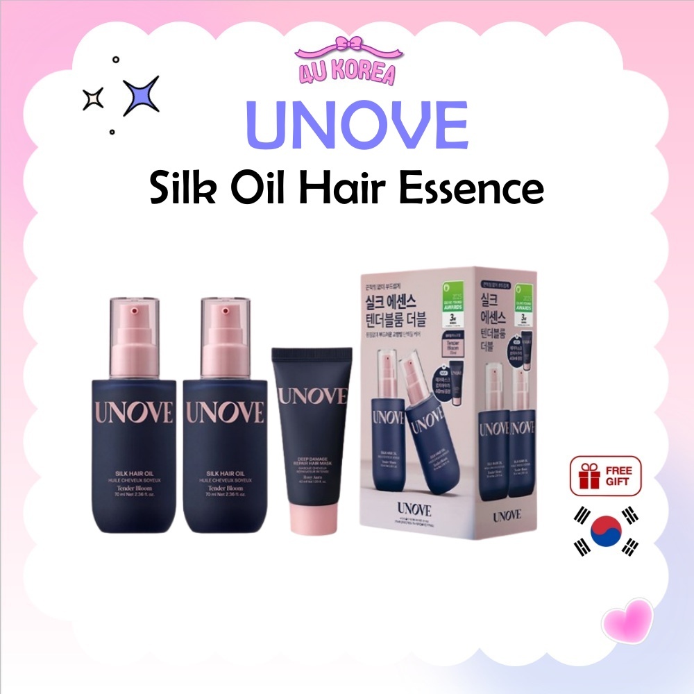 UNOVE Silk Oil Hair Essence 70ml ออยล์บำรุงผมอย่างล้ำลึก/ K-BEAUTY