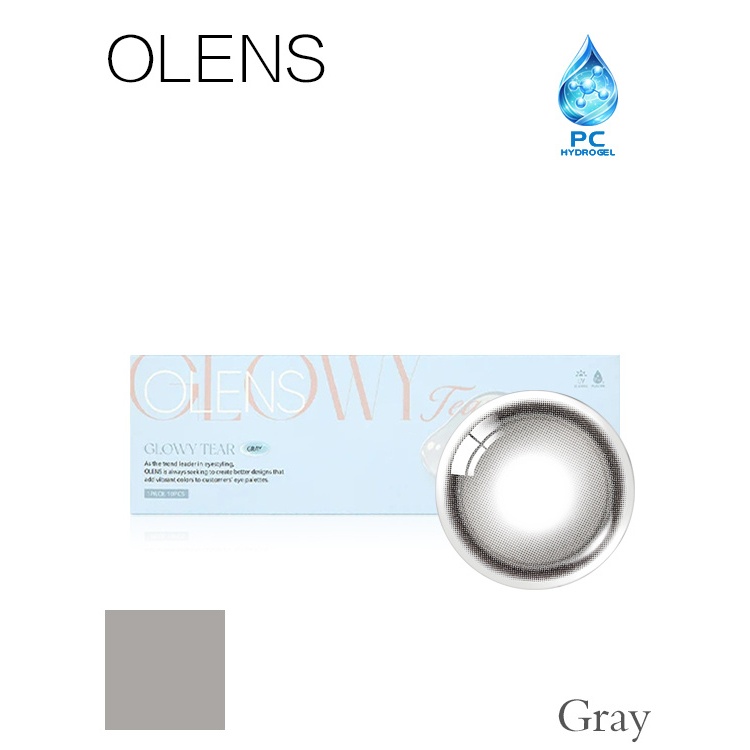 OLENS GLOWY TEAR GREY 20P คอนแทคเลนส์