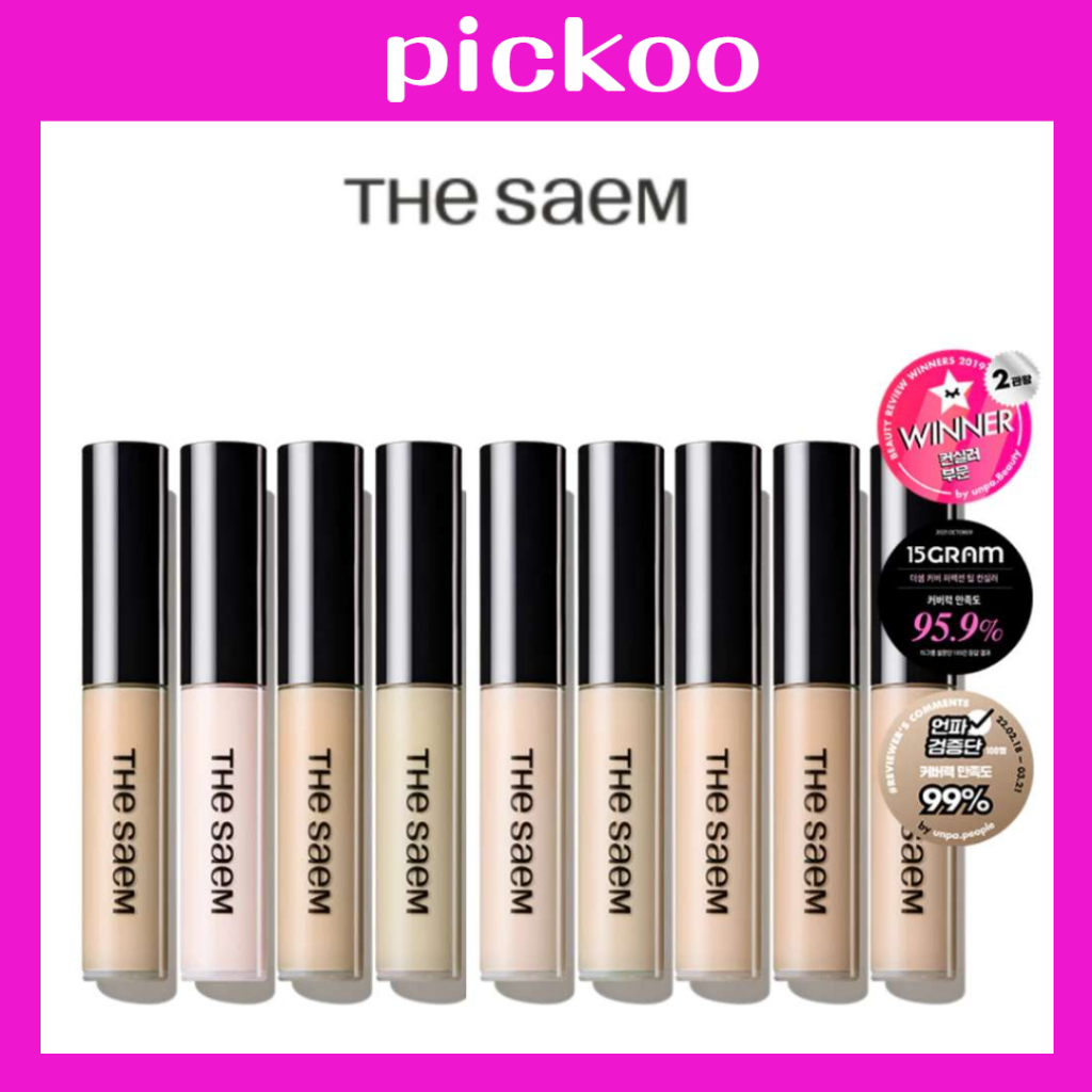 [The Saem] The Saem Cover Perfection Tip Concealer - 12 สี - พร้อมสต็อกจากเกาหลีสําหรับ Fast Shippin