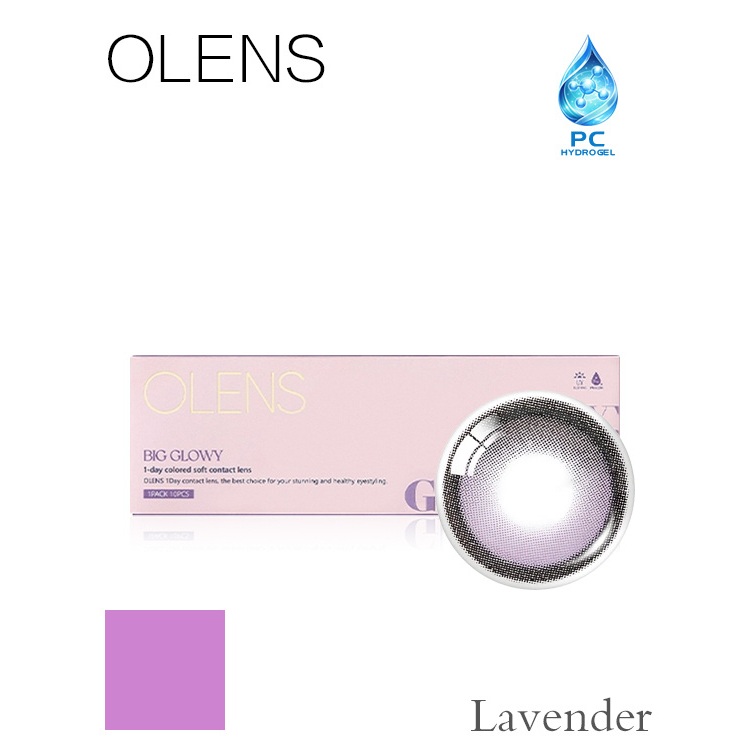 OLENS BIG GLOWY Lavender 1Day 10P คอนแทคเลนส์