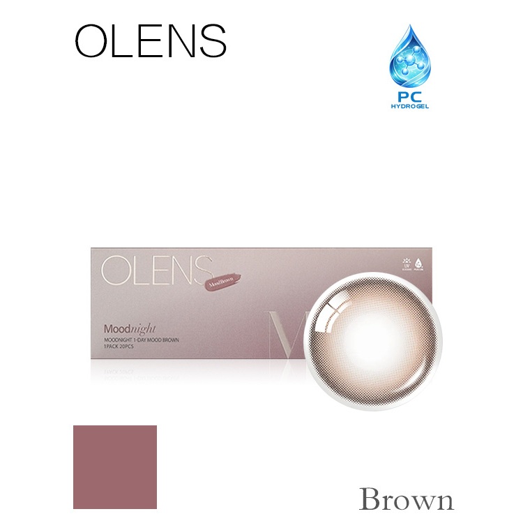 OLENS MOODNIGHT Brown 1Day 20P คอนแทคเลนส์