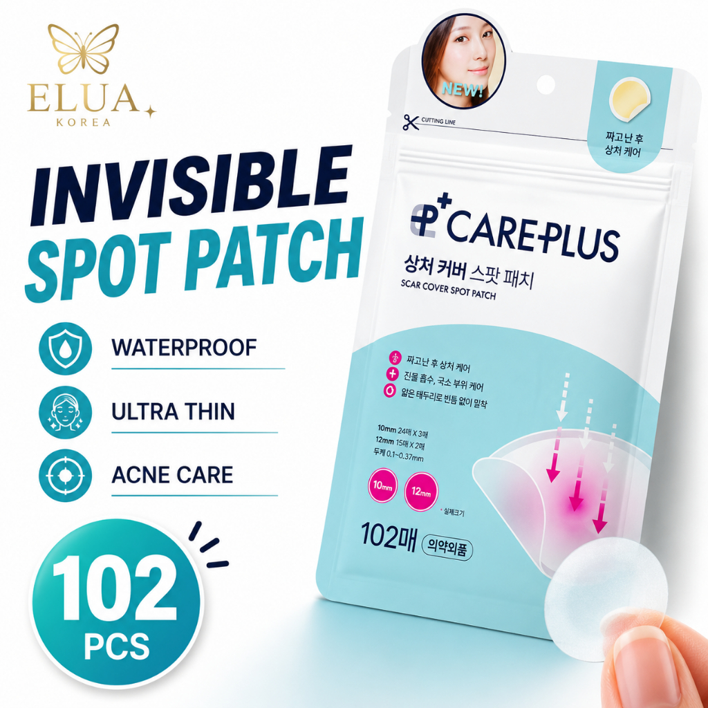 CAREPLUS Hydrocolloid Cover Patch 102 ชิ้นที่มองไม่เห็นกันน้ํา Skin Protection Patch