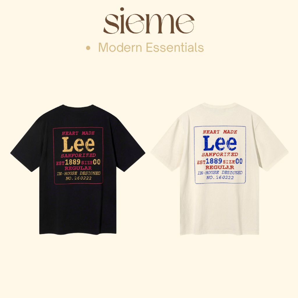 LEE LE2602ST19 101 Label เสื้อยืดแขนสั้นลําลอง