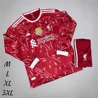 New ชุดบอลชุดกีฬาแขนยาวเสื้อพร้อมกางเกงผ้านิ่มเย็นใส่สบายใส่ไม่ระคายเคืองต่อผิว
