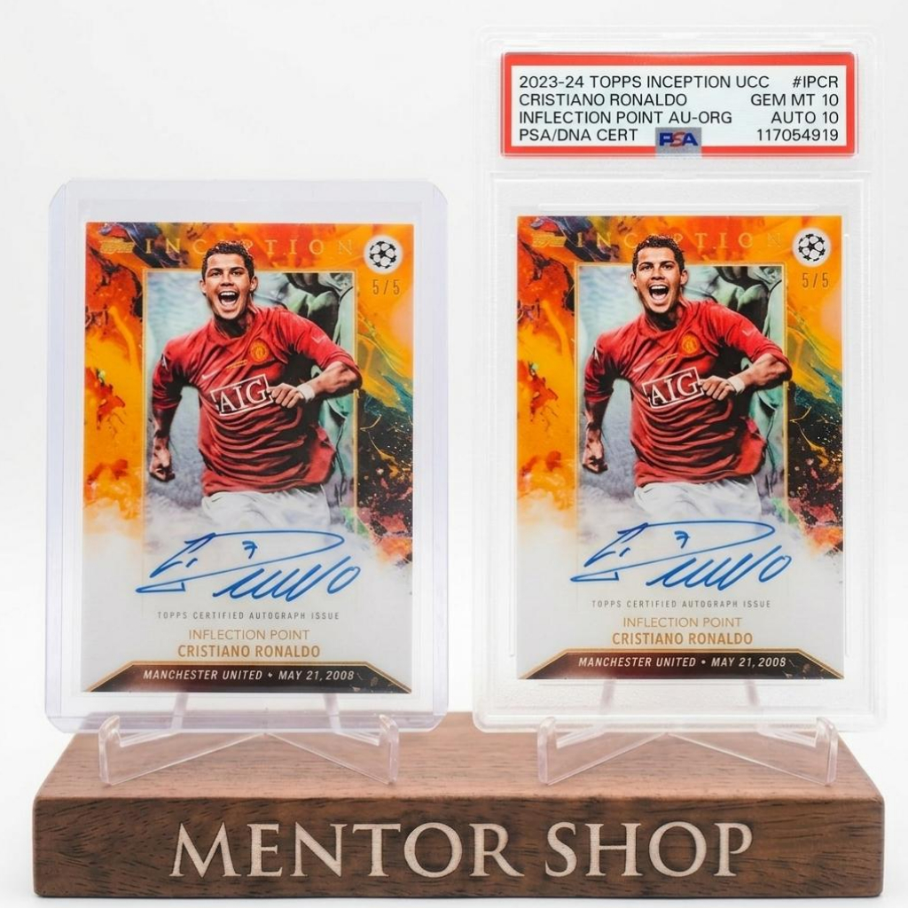[ร้านเมนเตอร์] ✨ Cristiano Ronaldo Inception Auto Style Custom Football Trading Card - การ์ดสะสมระดับพรีเมี่ยมที่ได้รับแรงบันดาลใจจากอันดับหนึ่งกับฟุตบอลตํานานที่ยิ่งใหญ่ที่สุด! ✨
