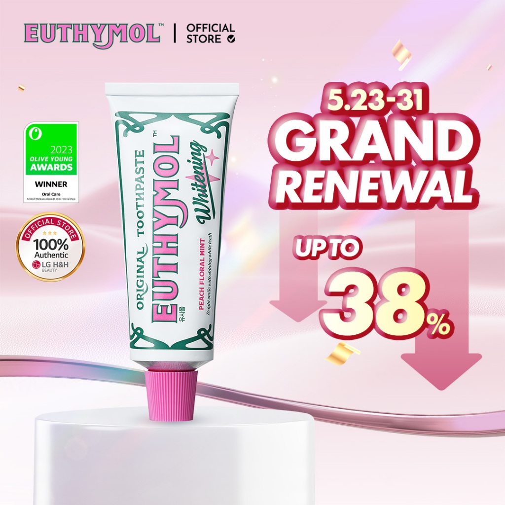 [EUTHYMOL] Whitening Toothpaste 106g | ยาสีฟัน, ยาสีฟันลักชัวรี่จากอังกฤษ | LG H&H BEAUTY