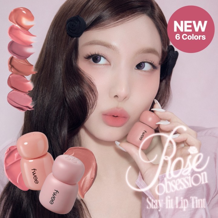 (New 6 Colors) fwee Baby Rose Obsession Stay-Fit Tint - 6 สี