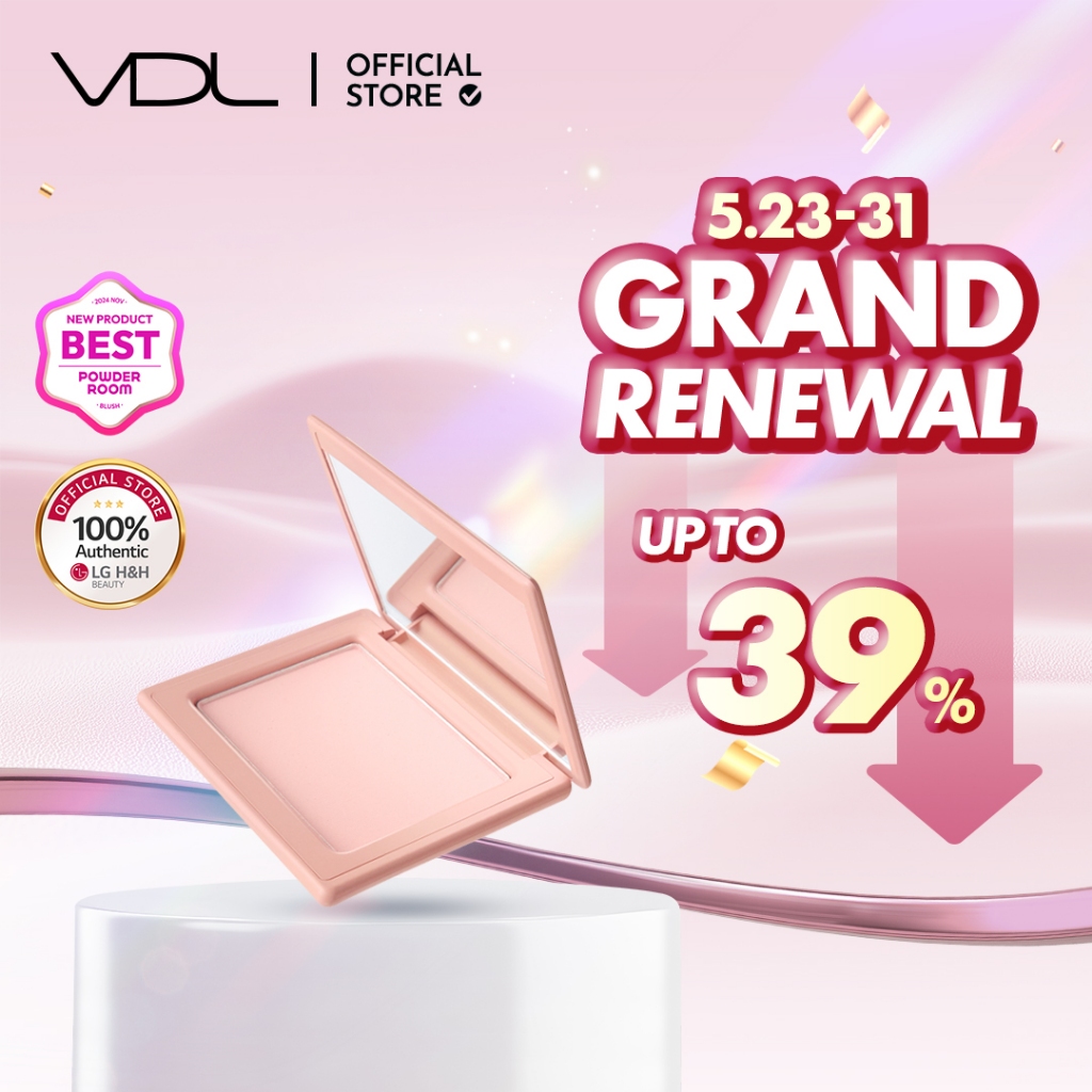พร้อมส่ง VDL Cheek Blusher 4 สี | บลัชออนเนื้อแมตต์ ปรับรูปหน้าเรียว แก้มติดทนนาน เครื่องสำอาง เมคอัพพวงแก้ม | Soft Powder Blush Natural Finish & Long-Lasting Glow