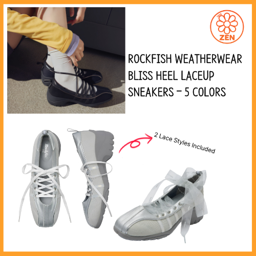 ROCKFISH WEATHERWEAR BLISS HEEL LACEUP SNEAKERS – 5 สี