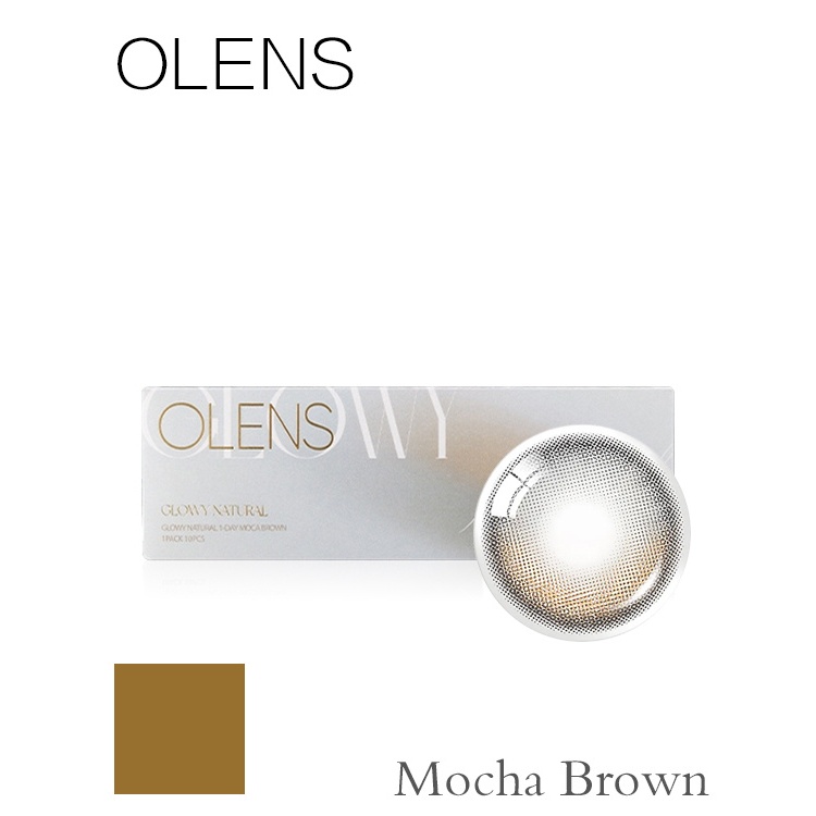 OLENS GLOWY NATURAL MOCHA BROWN 20P คอนแทคเลนส์ 1 วัน