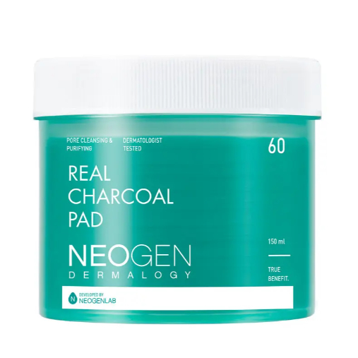 Neogen DERMALOGY Real Charcoal Pad 60 แผ่น