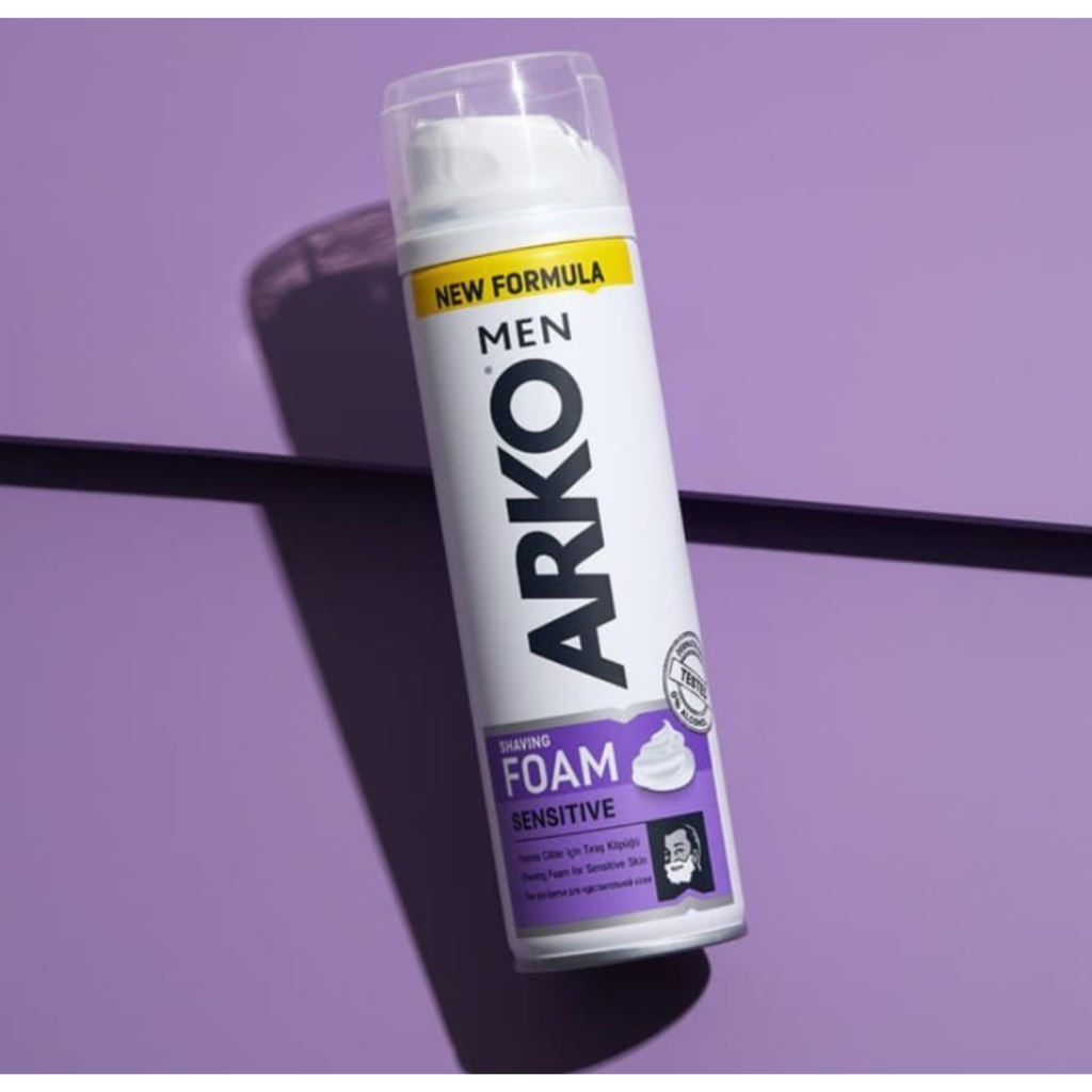 Arko Men Sensitive Shaving Foam 200ml/EXP 2027. 04. 01/จัดส่งจากเกาหลี