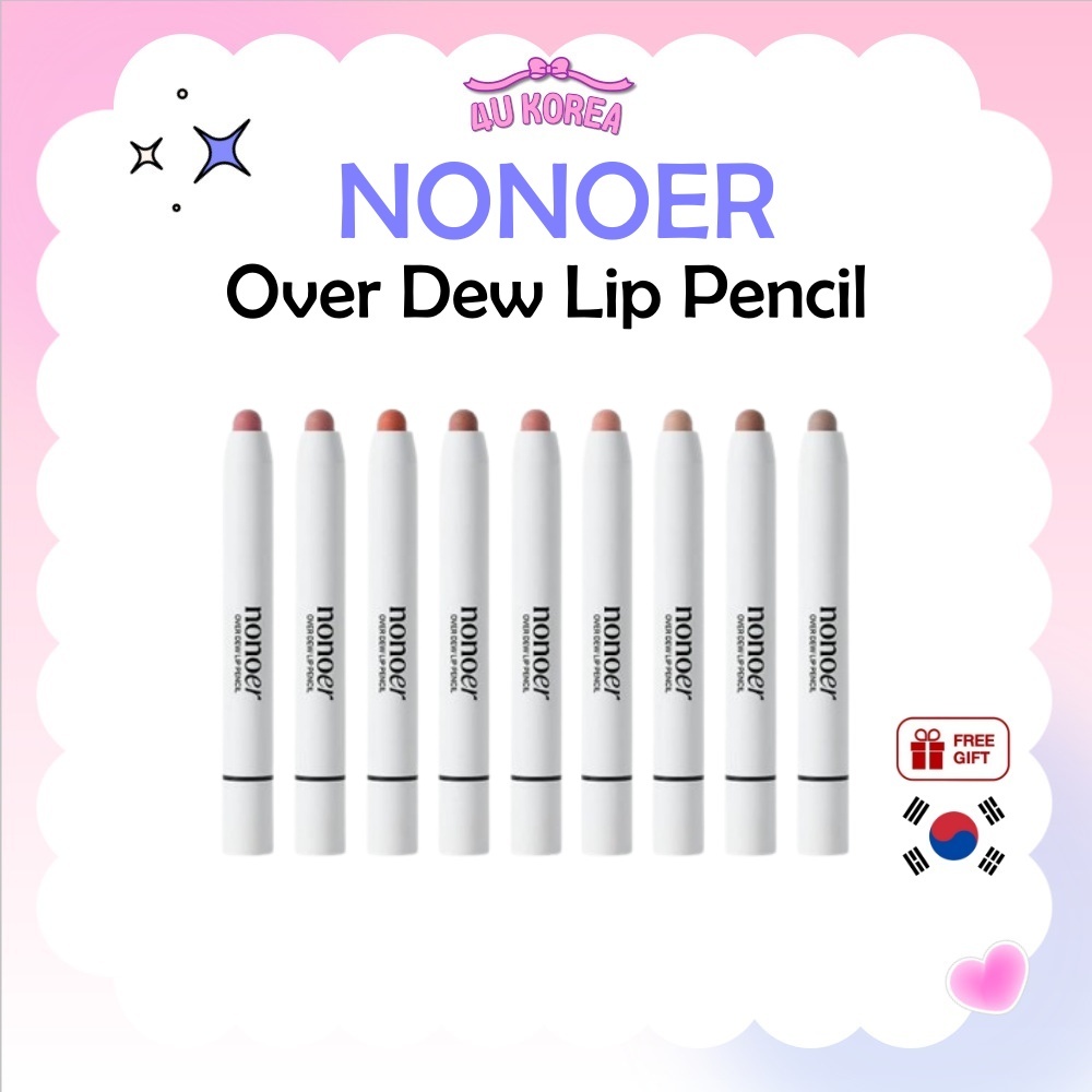 NONOER Over Dew Lip Pencil 1.4g – 9 สี / K-BEAUTY