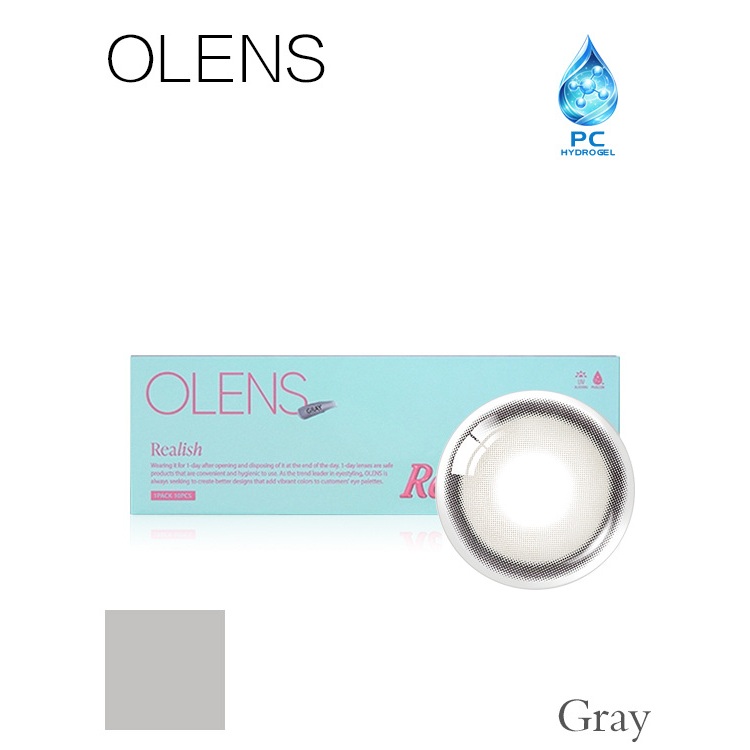 OLENS REALISH GREY 10P 1Day คอนแทคเลนส์