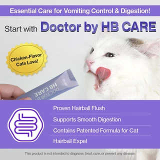 [Doctor By HAIR BALL CARE] ขนมแมว Ciao อาหารเสริมเพื่อสุขภาพแบบเปียก Digestionon (30 แท่ง)