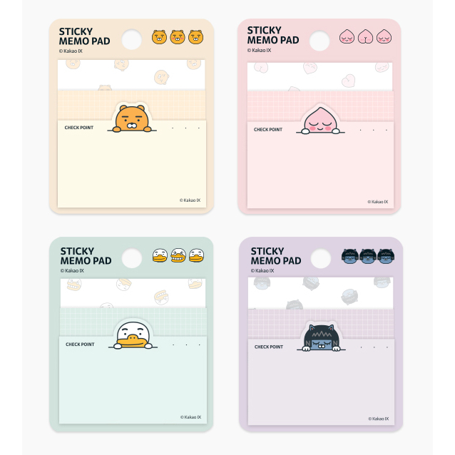 [Kakao Friends] Kakao Little Friends แผ่นรองบันทึก 3 ส่วน / Ryan, Apeach