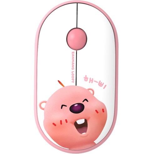 Royche Zanmang Loopy เมาส์ไร้สายหลายคู่ 2.4G ตัวรับสัญญาณ USB Dual Mode Silent Click เมาส์ตัวละครน่ารักสําหรับแล็ปท็อป PC