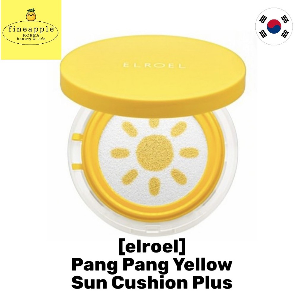 [elroel] ปาง Yellow Sun Cushion Plus, SPF 50+ PA++++, 15g, 1pc / Korean Sunscreen SPF50 by fineapple