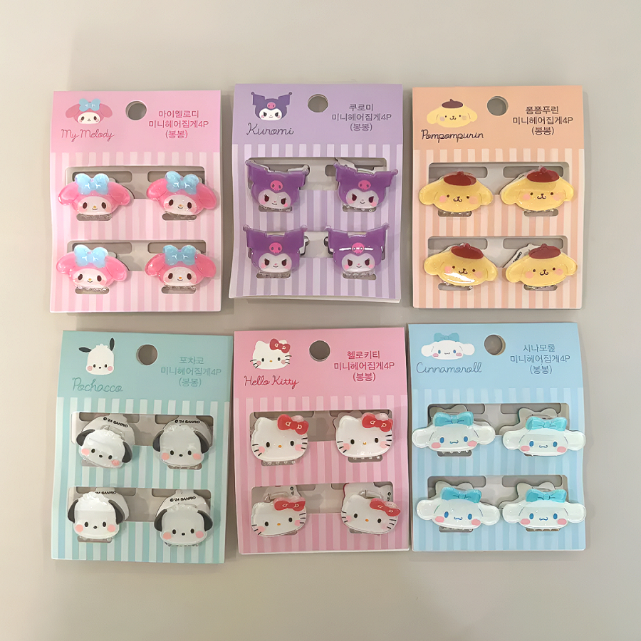 [Sanrio] กิ๊บติดผมน่ารัก นักเรียนหญิง หน้าม้า กิ๊บติดผม เครื่องประดับผม / กิ๊บคุโรมิ