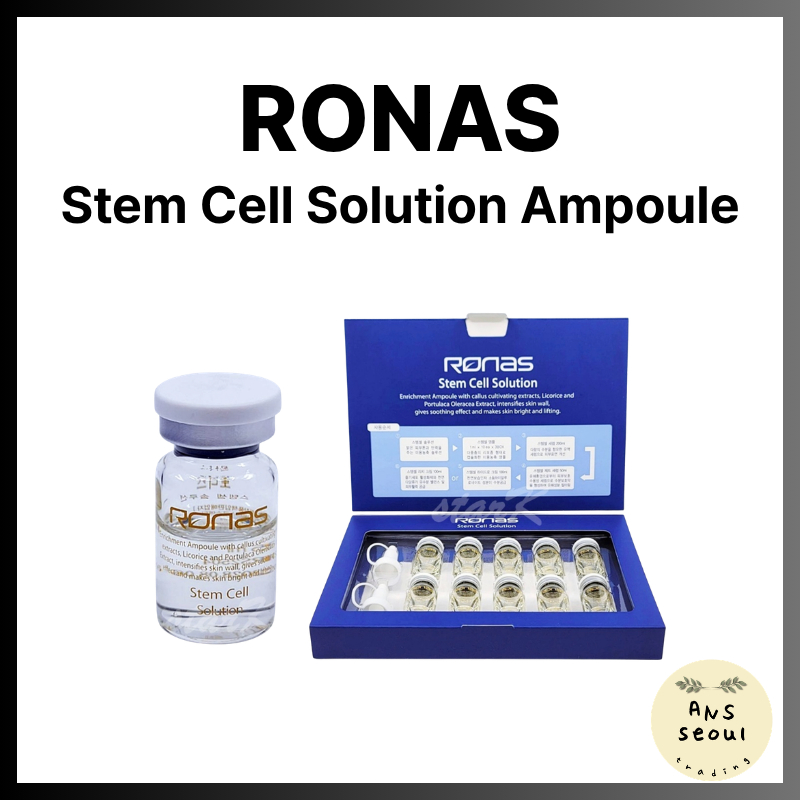 [RONAS] Stem Cell Solution Ampoule Soy Phytoplacenta Hydration Care Ampoule Skin Barrier Care 5ml x 