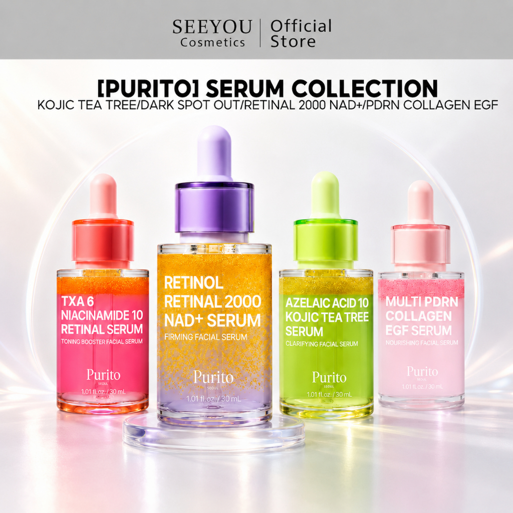 [purito] Serum Collection(TXA 6 Niacinamide/Azelaic Acid/Retinal 2000 NAD+/Multi PDRN Collagen EGF)