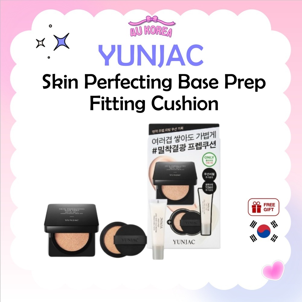 (+Refill) YUNJAC Skin Perfecting Base Prep Fitting Cushion 14g - 4 Colors / K-BEAUTY