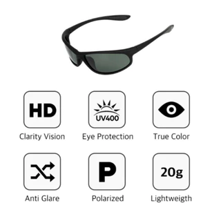 rnrn แว่นกันแดดวิ่งโพลาไรซ์ UV400 แสงอัลตร้า - แว่นตากันลื่นสําหรับเล่นกีฬา