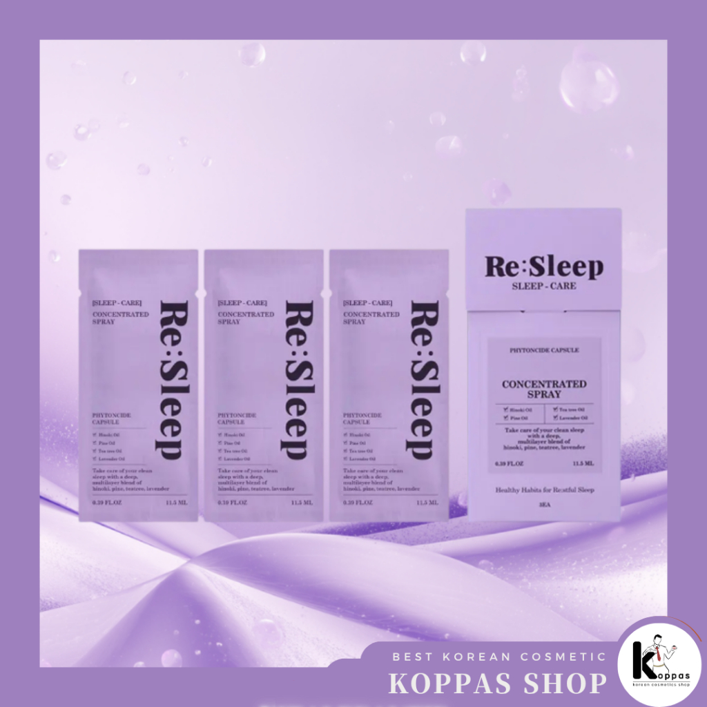 RE:SLEEP Sleep Care Concentrated Spray Refill Oil Capsule 3pc SET RESLEEP