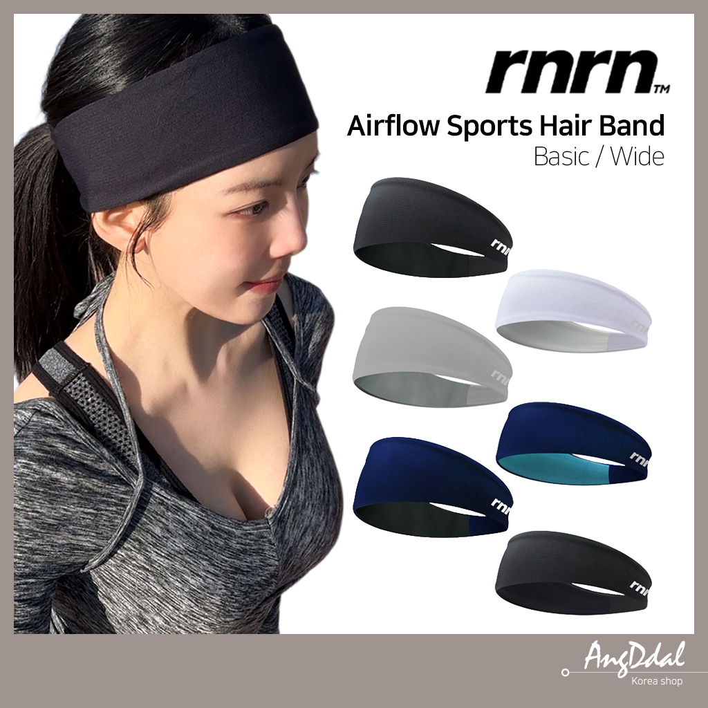 [RNRN] Airflow Sports Hair Band | ที่คาดผมดูดซับเหงื่อสําหรับ ไม่จํากัดเพศ | ออกกําลังกายวิ่งเทนนิสปีนเขา | อุปกรณ์เสริมฟิตเนสการไหลเวียนของความชื้นระบายอากาศ