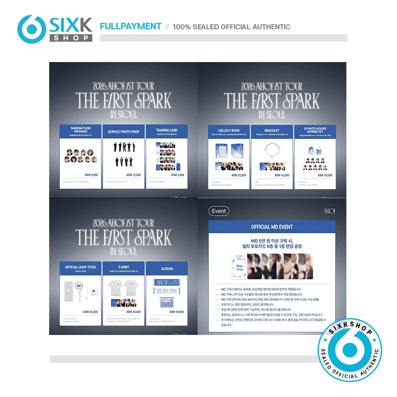 SIXKSHOP AHOF 2026 1ST TOUR: THE FIRST SPARK IN SEOUL MD