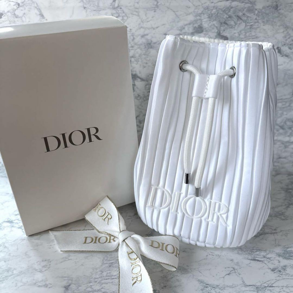 [MBF MAY26] DIOR WHITE BUCKET BAG