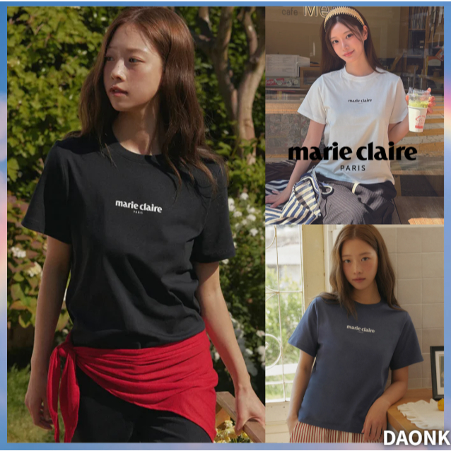[ MARIE CLAIRE ] เสื้อยืดแขนสั้น Classic Logo (MAGBTS49M) 3color korea แท้ 100%