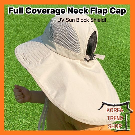 [Atti Rabbit] Premium Elastic Sun-Shield Flap Cap 1pc For Vivacious Makeup Setup [จัดส่งจากเกาหลี]