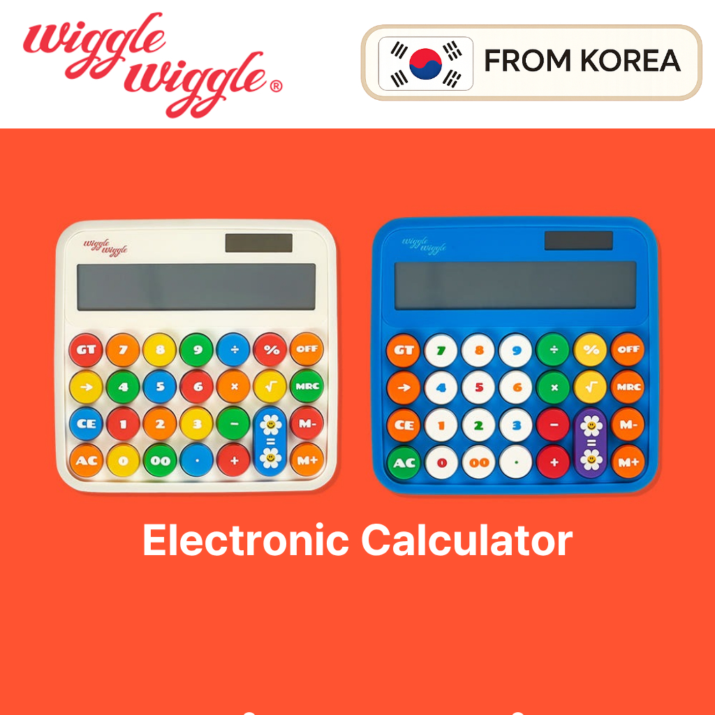 [Wiggle Wiggle] เครื่องคิดเลขอิเล็กทรอนิกส์ | เครื่องคิดเลขตั้งโต๊ะสํานักงานพลังงานแสงอาทิตย์ | กระด