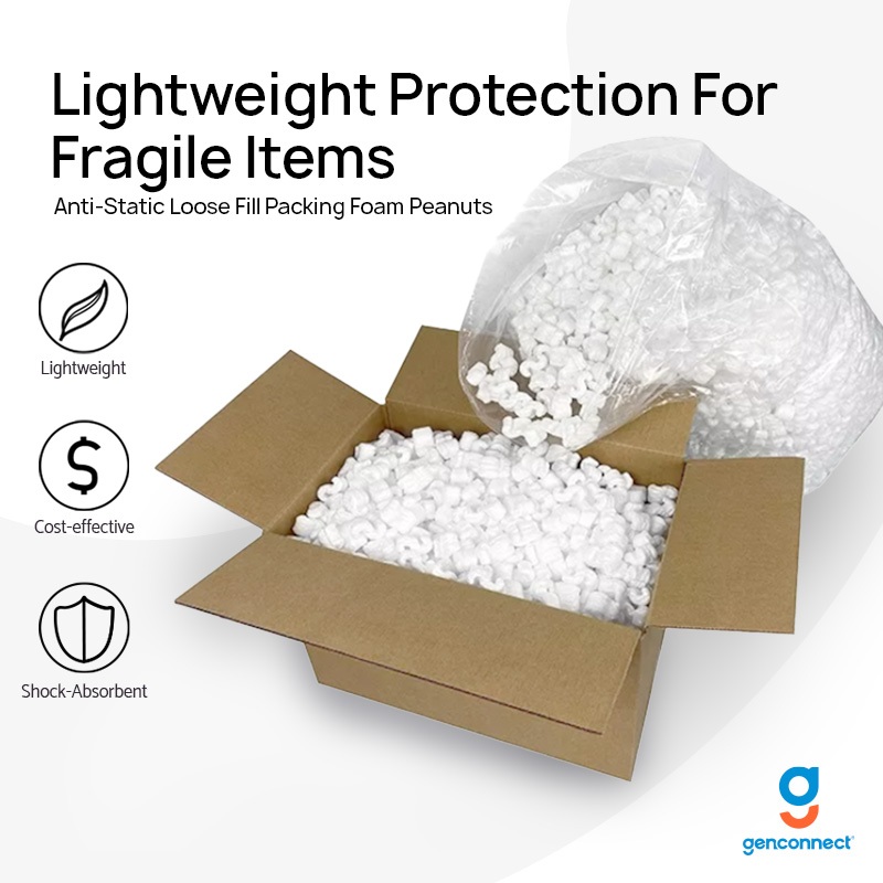 (200G) Anti-Static Loose Fill Packing Foam Peanuts – วัสดุบรรจุภัณฑ์ป้องกันน้ําหนักเบา