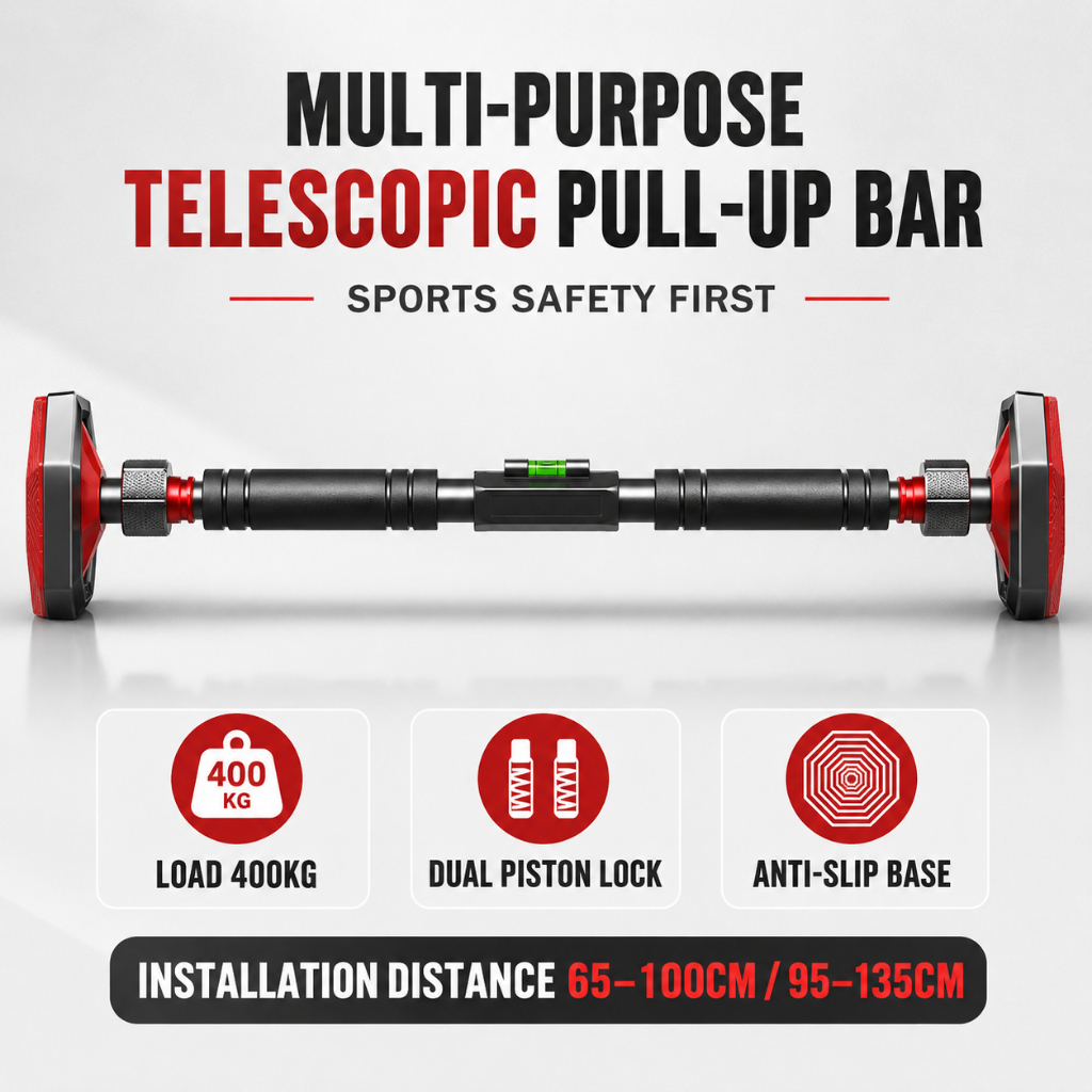 SG Pull Up Bars แบบพกพา Home Chin Up อุปกรณ์ฟิตเนส Pull Up Bar ไม่มีการเจาะโหลดแบริ่ง 400KG