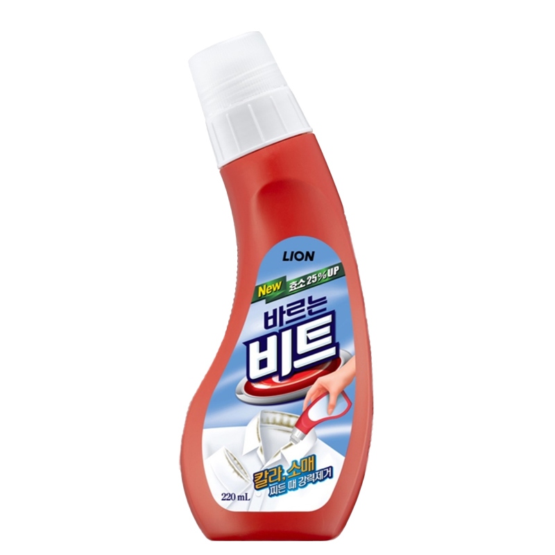 LION Beat Fabric Spot Cleaner 220ml Collar Sleeve Stain Remover ซักรีด Pre Wash Liquid Cleaner สําหร