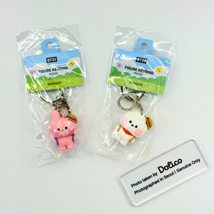 [BT21] Picnic Figure Keyring – Cooky / RJ