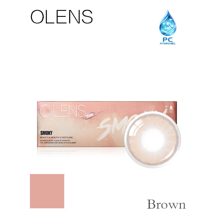 OLENS RUSSIAN SMOKY Brown 1Day 10P คอนแทคเลนส์